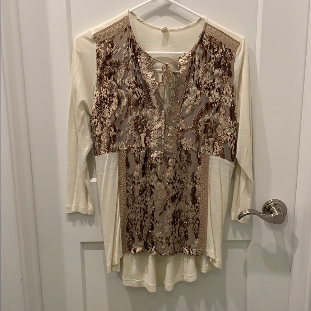 Anthropologie sparkle tunic.  TINY brand.